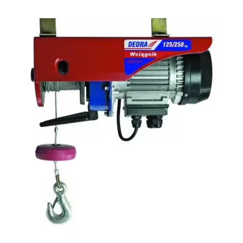 Dedra elektromos csörlő 1,0kW, 6m/500kg, 12m/250kg