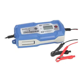   Dedra mikroprocesszoros autós akkumulátor töltő 10A,6V/12V,3-200Ah, LCD LFP