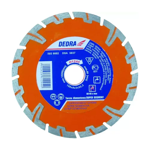 Dedra super -Segment gyémánttárcsa 150/22,2