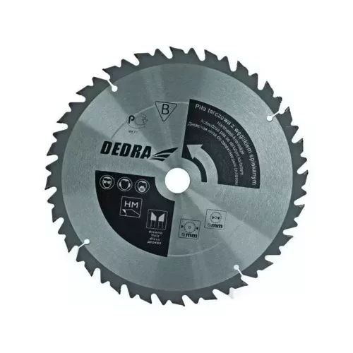 Dedra karbidlapkás körfűrészlap fához ütközővel, megerősített fogakkal 350x24x30