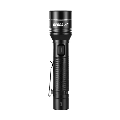 Dedra lED-es zseblámpa 1000lm, zoom, akkumulátor 2200mAh