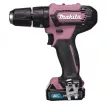 Makita akkus fúró-csavarbehajtó DF333DSAP1 12Vmax 1x2,0Ah, Pink