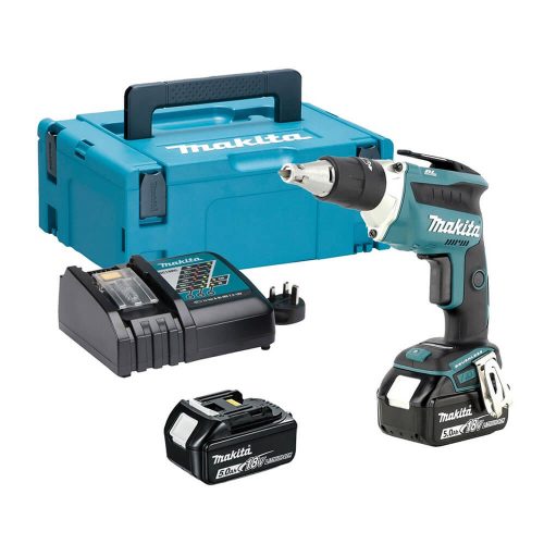 Makita akkus gipszkarton csavarbehajtó DFS452RTJ 18V 2x5,0Ah