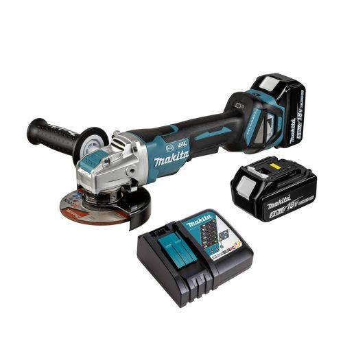 Makita akkus sarokcsiszoló DGA519RTJ 18V 2x5,0Ah 125mm