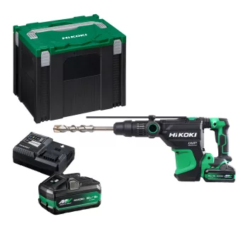   Hikoki akkus fúró-vésőkalapács DH3640DA-WAZ 36V 2x2.5Ah Multivolt,  HITBOX kofferben