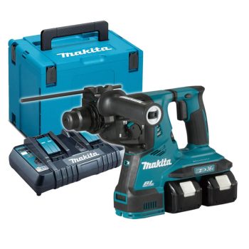   Makita akkus SDS-Plus fúró-vésőkalapács DHR280PT2J 2x18V 2x5,0Ah