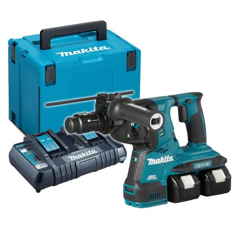 Makita akkus SDS-Plus fúró-vésokalapács DHR283T2JU 2x18V 2x5,0Ah