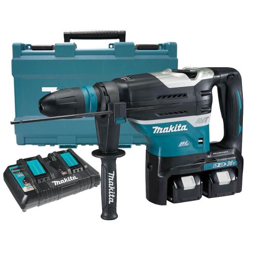 Makita akkus SDS-Max fúró-vésokalapács DHR400PT2U 2x18V 2x5,0Ah