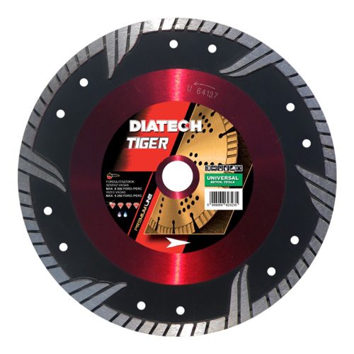 Diatech Tiger gyémánt vágótárcsa 150x22,2x10mm