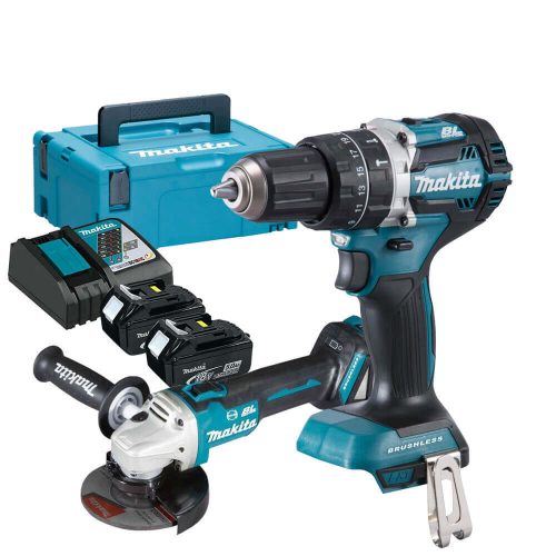 Makita akkus gépszett DLX2272TJ (DHP484Z+DGA513Z) 18V 2x5,0Ah