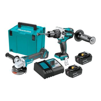 Makita akkus gépszett DLX2430TJ (DDF486+DGA504) 18V 2x5,0Ah