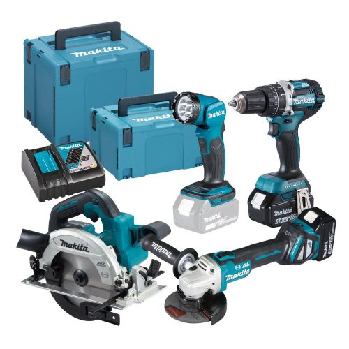 Makita akkus gépszett 18V DLX4154TJ 2x5,0Ah