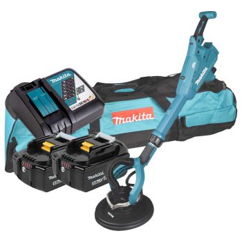   Makita akkus falcsiszoló 225 mm, DSL801Z BL AWS 18V, 2x5,0Ah + adapter