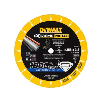 Dewalt  EXTREME gyémánt vágótárcsa 355 x 25,4 mm