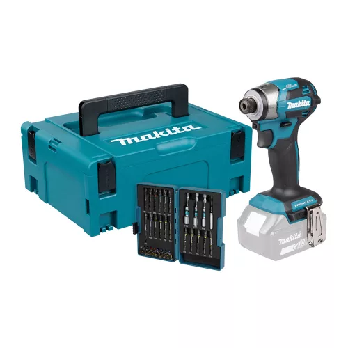 Makita akkus ütvecsavarbehajtó 1/4" DTD173ZJX2 18V LXT Li-Ion BL 180Nm alapgép, tartozékokkal