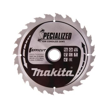   Makita EFFICUT körfűrészlap akkus géppel, fához 235x30x2,2mm 24 fog
