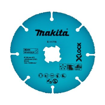 Makita 125 mm-es X-LOCK karbidszemes tárcsa PVC, EPOXY