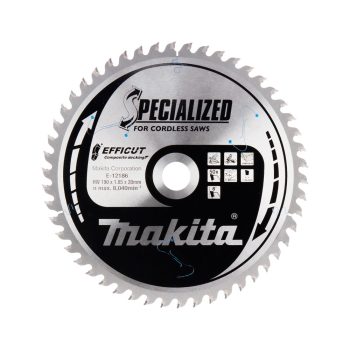   Makita EFFICUT körfűrészlap akkus géppel, kompozithoz 190x30x1,85mm 50 fog
