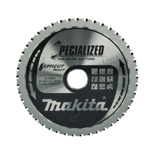 Makita EFFICUT körfűrészlap akkus géppel, fémhez 185x30x1,4mm 45 fog