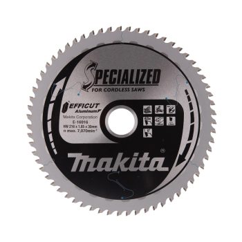  Makita EFFICUT körfűrészlap akkus géppel, alumíniumhoz 216x30x1,85mm 63 fog