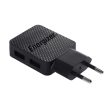 Energizer fali töltő 2x USB 2.4A+ USB-C 2.0 kábel + MicroUSB kábel fekete