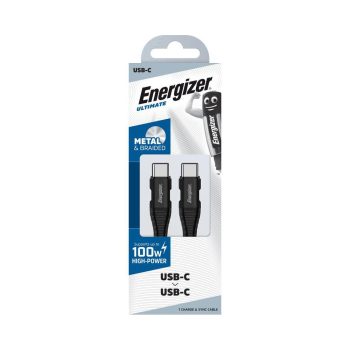 Energizer töltőkábel USB-C - USB-C 100W 2M fekete