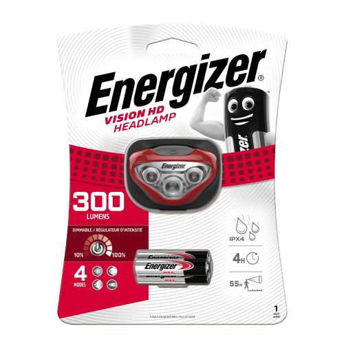 Energizer fejlámpa Vision HD + 3xAAA