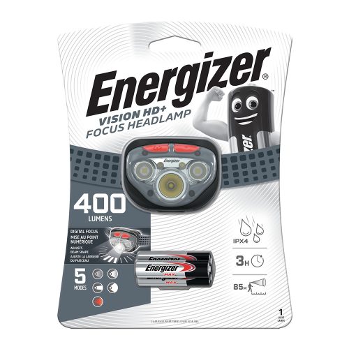 Energizer fejlámpa Vision HD+ Focus + 3xAAA