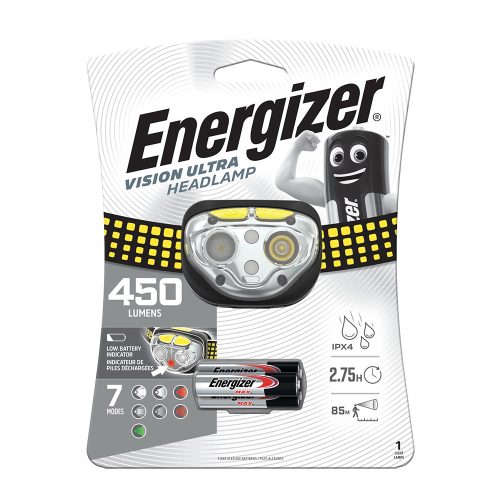 Energizer fejlámpa Vision Ultra + 3xAAA