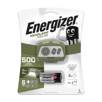 Energizer fejlámpa HDL50 + 3xAAA
