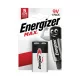 Energizer Max alkáli elem 9V B1 - 1db