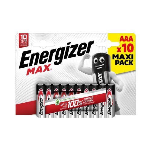 Energizer Max alkáli mikro elem AAA B10 - 10db/bliszter