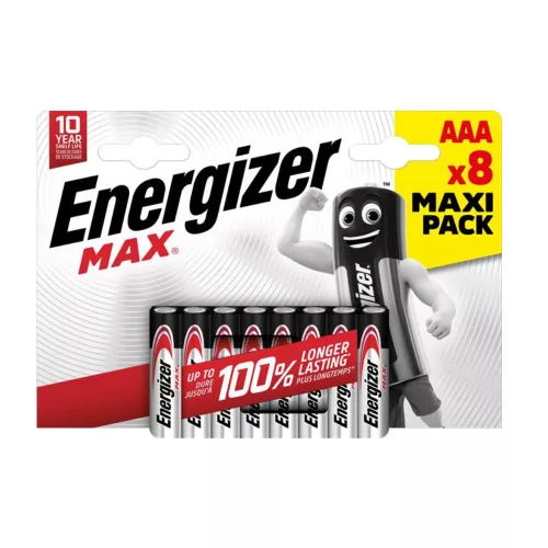 Energizer Max alkáli mikro elem AAA B8 - 8db/bliszter