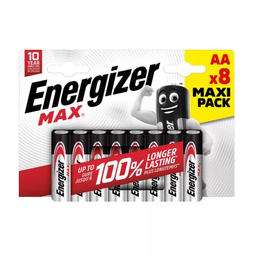 Energizer Max alkáli ceruza elem AA B8 - 8db/bliszter