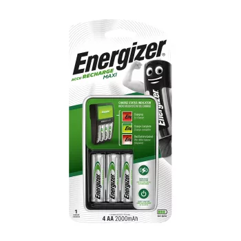 Energizer elemtöltő Quattro Maxi + 4db 2000mAh AA