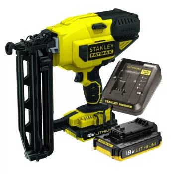   Stanley Fatmax 18V 16Ga szögező, 2 x 2Ah akku, 2Ah töltő, koffer