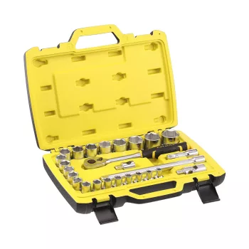   Stanley Fatmax dugókulcs készlet 3 fokonkénti fogazással, kemény dobozban 1/2" 26 részes