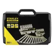 Stanley Fatmax dugókulcs készlet 3 fokonkénti fogazással, kemény dobozban 1/4" + 1/2" 49 részes