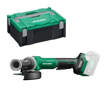   Hikoki akkus sarokcsiszoló 125mm G1813DF-W2Z alapgép HITBOX kofferben