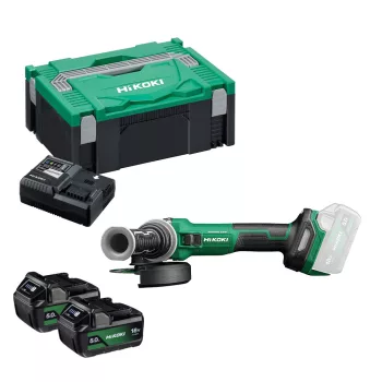   Hikoki akkus sarokcsiszoló 125mm G1813DVE-WQZ 18V 2x5Ah HITBOX kofferben