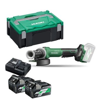   Hikoki akkus sarokcsiszoló 125mm G3613DF-WQZ Multivolt 2x2.5Ah kofferben