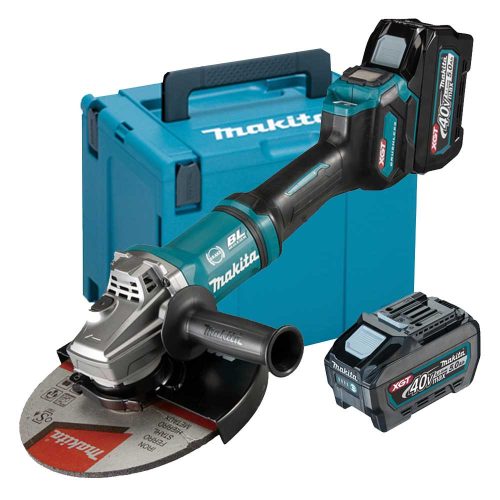 Makita akkus sarokcsiszoló GA038GT201 40Vmax 2x5,0Ah