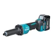 Makita akkus egyenescsiszoló hosszanti kapcsolós 2x4,0 Ah, 40Vmax XGT Li-Ion BL, GD002GU201
