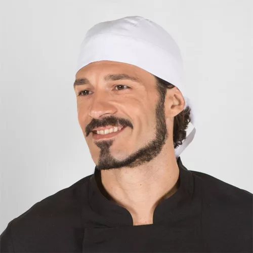 GARYS - kalózsapka állítható szalaggal fehér
