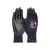 G-TEK PosiGrip MAX 18G kötött, HPPE/nylon/spandex, PosiGripMax tenyérmártott munkavédelmi kesztyű fekete/lila 08/M