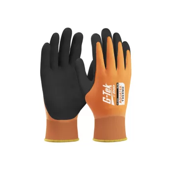   G-TEK Aquatek THERMO akril/poliészter, latex tenyérmártott munkavédelmi kesztyű - bliszteres - 8