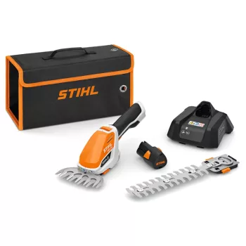   STIHL HSA 26 akkus fű- és sövénynyíró AS rendszer 10,8V AS 2 akkumulátorral és AL 1 töltővel