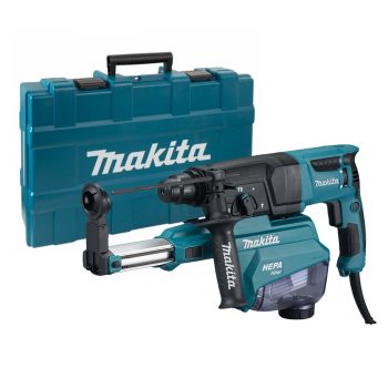   Makita fúró-vésőkalapács HR2652X2 800 W + porelszívó egység