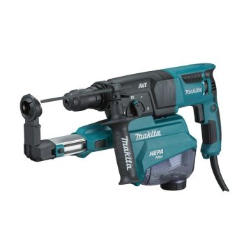   Makita fúró-vésőkalapács HR2653TX2 800W + porelszívó egység