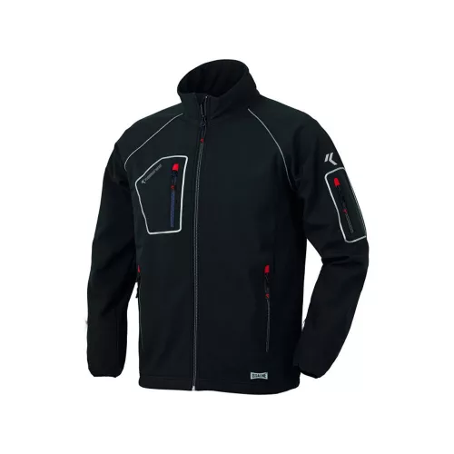 ISSALINE Just softshell puha technikai kabát fekete/szürke